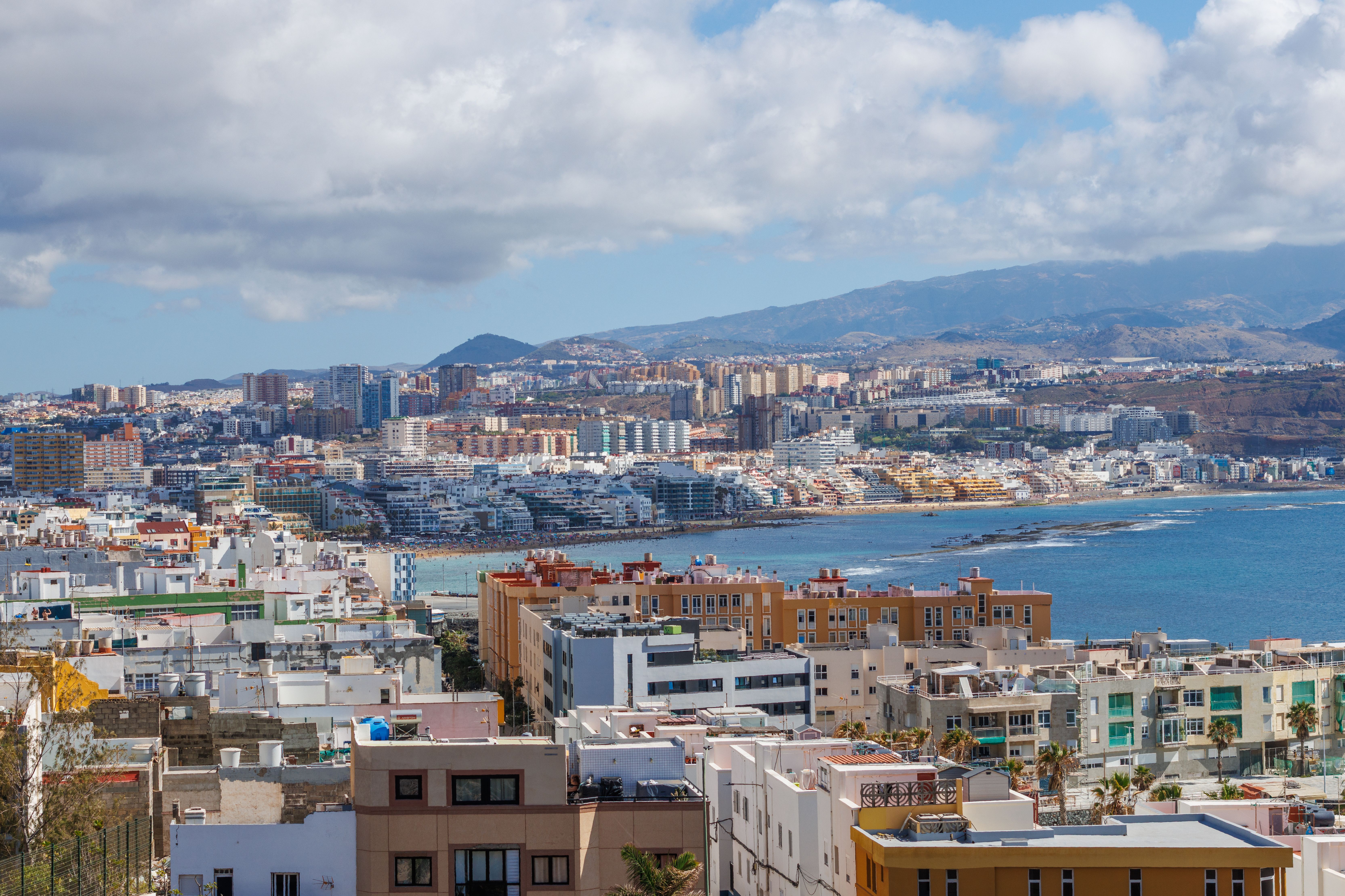 Canary Island Spain and Morocco